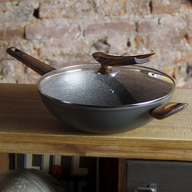 Sartén WOK Con Tapa Capella 28x8,5 Cm Fissman