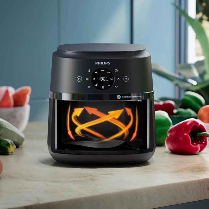 Freidora De Aire Táctil Con Rapid Air NA220/00 4.2 Lts Philips