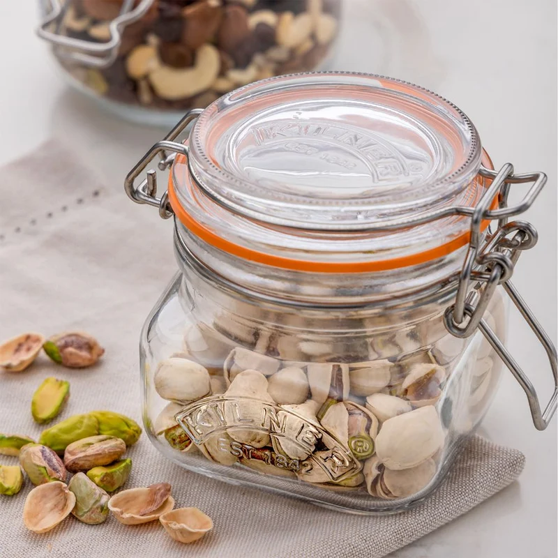 Set 2 Frascos Kilner Cuadrado Cierre Clip 0.25Lt Kilner