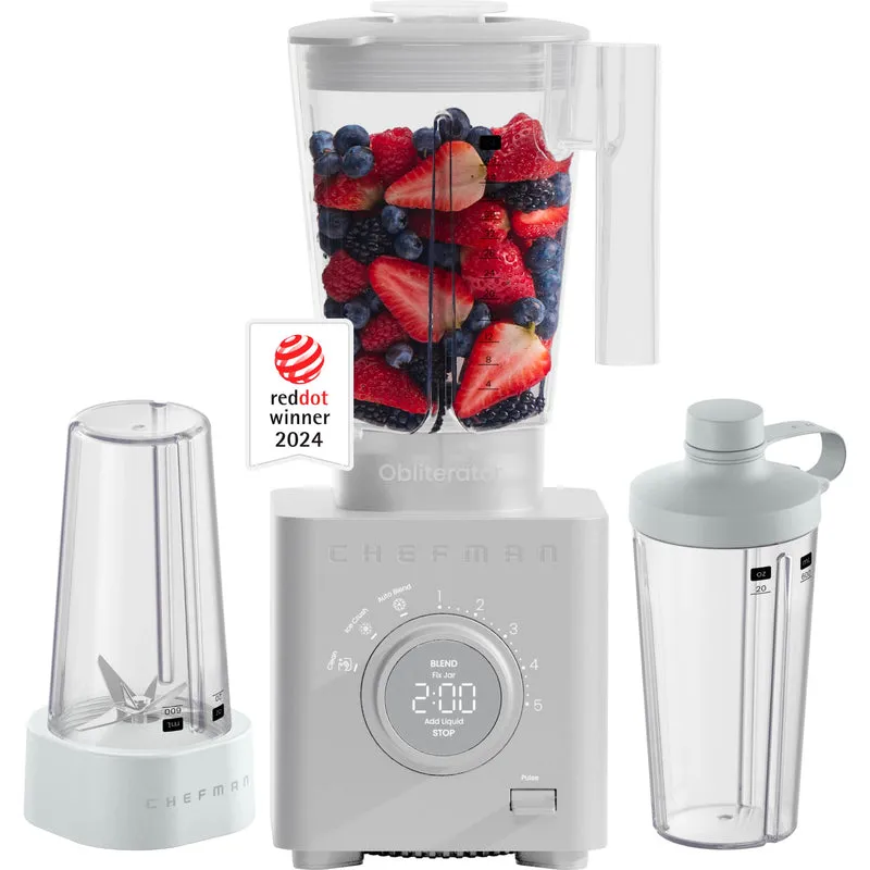 Obliterator® 48 oz Power Blender + Two Travel Jars - Concrete