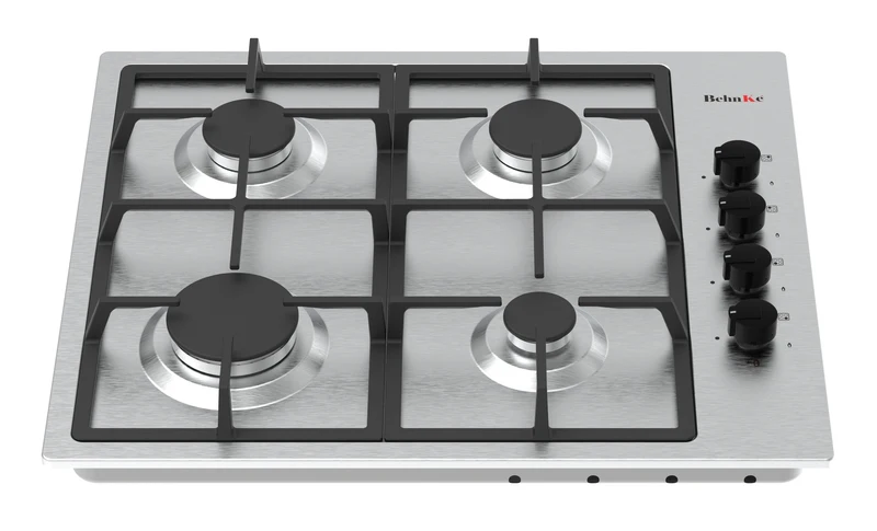 Encimera Gas 4 quemadores Inox