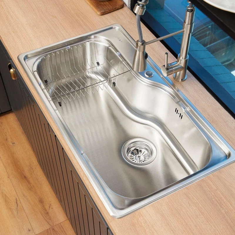 Lavaplatos Sobre Cubierta Acero Inox Big Aqua 1C