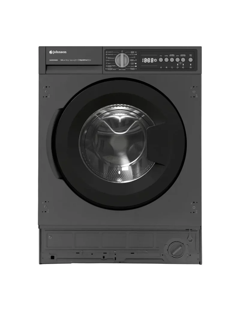 Lavadora integrable Johnson 8 Kg 1400 RPM GUADIANA80A