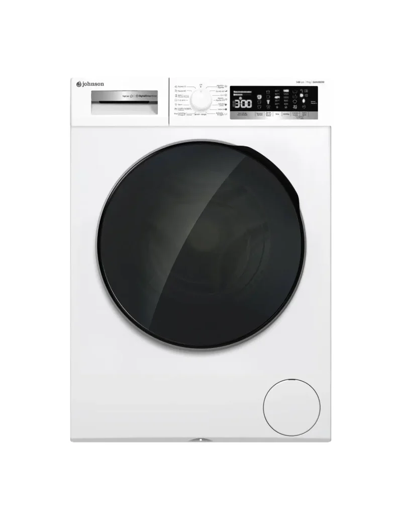 Lavadora Johnson 9 kg 1400 RPM Clase A inverter DANUBIO90