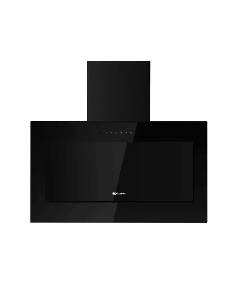 Campana de pared Johnson 90 cm cristal negro inclinado KON908N