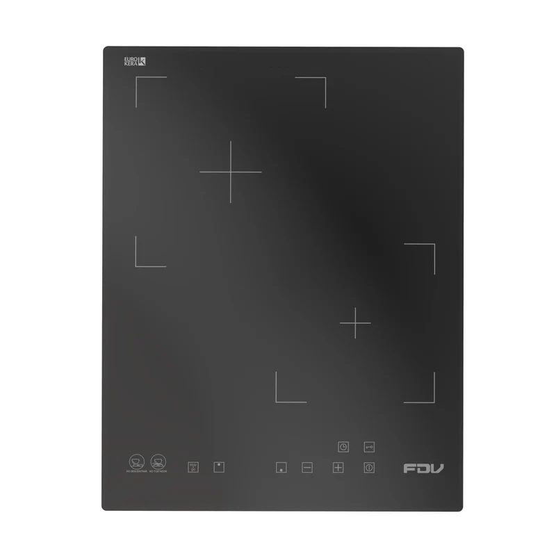Encimera Vitrocerámica 2 Black 2 Quemadores 35 cm