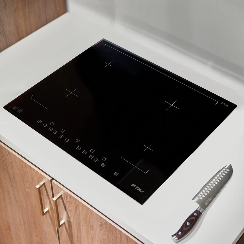 Encimera Vitrocerámica Deluxe 4 Touch Square 4 Quemadores 60 cm