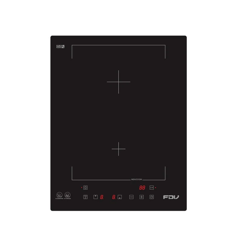Encimera de Inducción Black 2 Quemadores 35 cm
