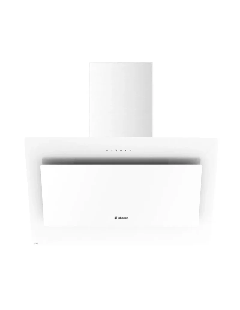 Campana de pared Johnson 90 cm cristal blanco inclinado KON908B