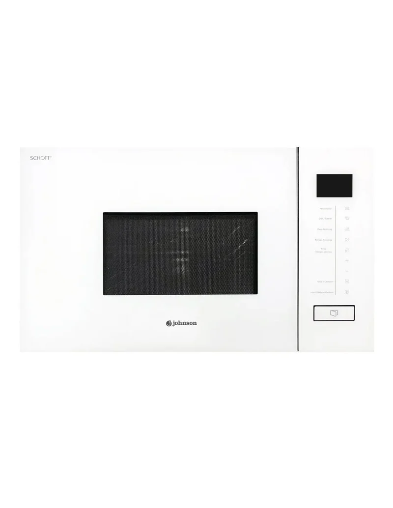 Microondas integrado Johnson cristal blanco con grill JOMI20BINT