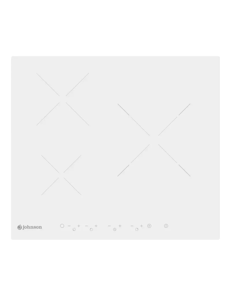 Placa de inducción Johnson blanca 60 cm 3 zonas JINDU3292B