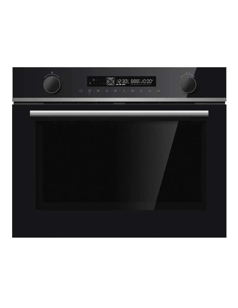 Horno compacto con microondas Johnson cristal negro JOR50MI
