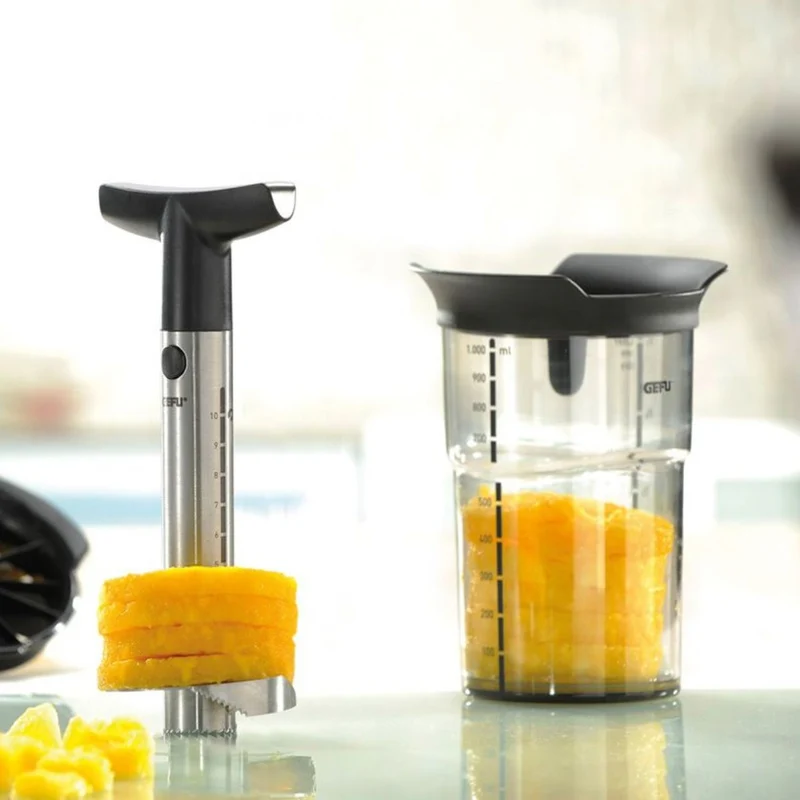 Set cortador de piña con recipiente de conservación Profesional Plus Gefu