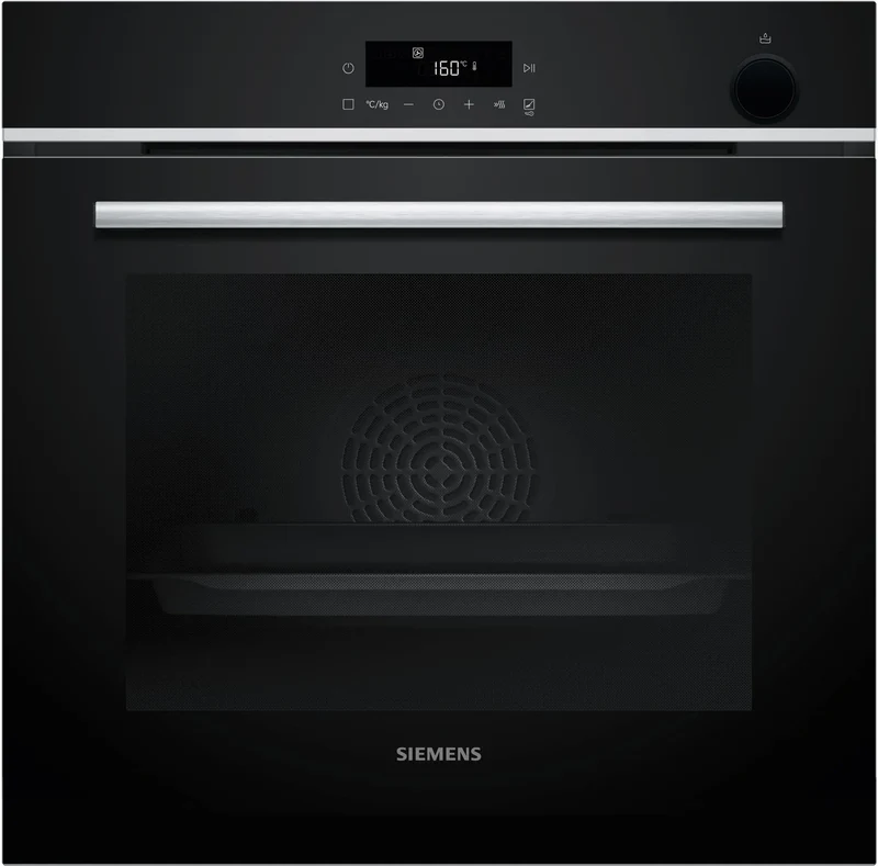 Siemens HR572GBS3 Horno pirolítico con aporte de vapor 60 cm AirFry Cristal negro Clase A+