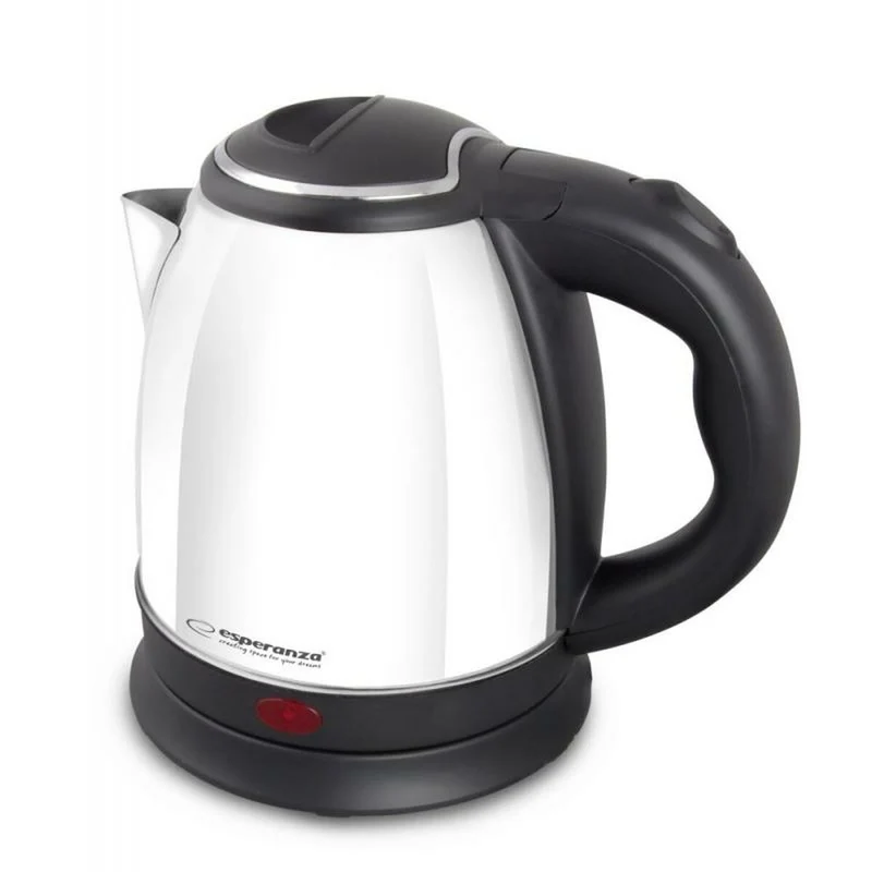 Hervidor Esperanza EKK128W Blanco Negro Acero inoxidable Plástico 1350 W 1 L
