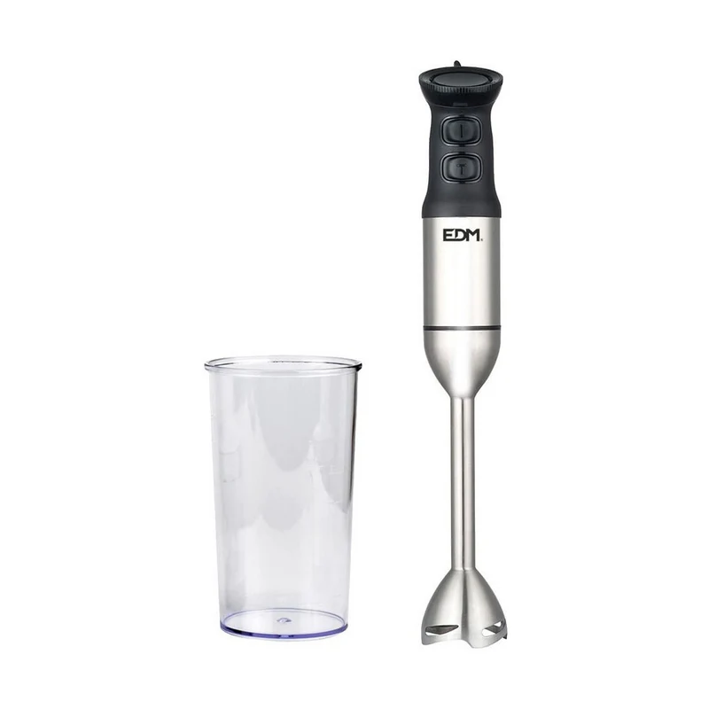 Batidora de mano EDM 07647 Negra Plateada 1000 W