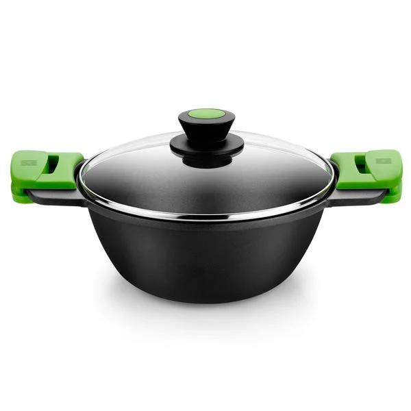 Wok alto con asas tipo cacerola cóncava Prior BRA