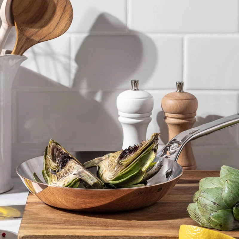 Sartén de cobre Inocuivre con mango de inox De Buyer
