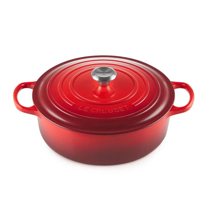 Cocotte redonda baja Signature Le Creuset