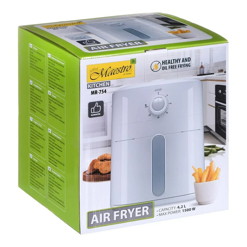 Freidora de Aire Feel Maestro MR-754 Blanca 1500 W 4,2 L