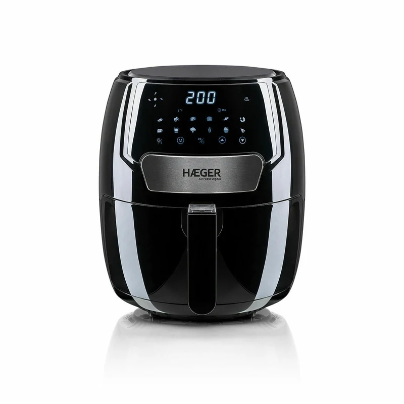 Freidora sin aceite Haeger AF-D37.003A Negra 1500 W 3,7 L