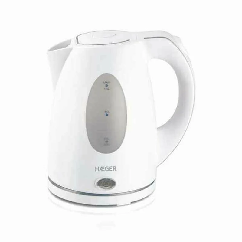 Hervidor Haeger EK-15W.026A Acero inoxidable Blanco 2200 W 1,5 L