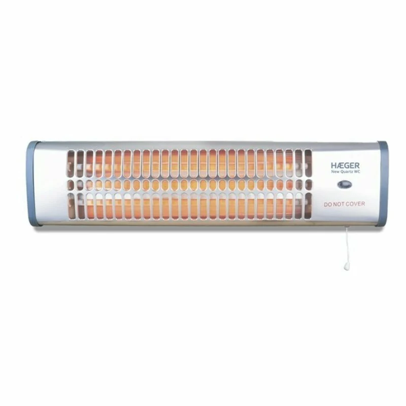 Calefactor Eléctrico de Cuarzo Haeger BH-120.003A Plata 1200 W