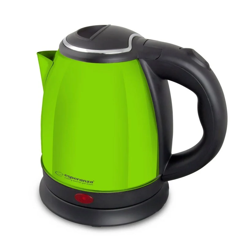 Hervidor Esperanza EKK128G Negro Verde Acero inoxidable Plástico 1350 W 1 L