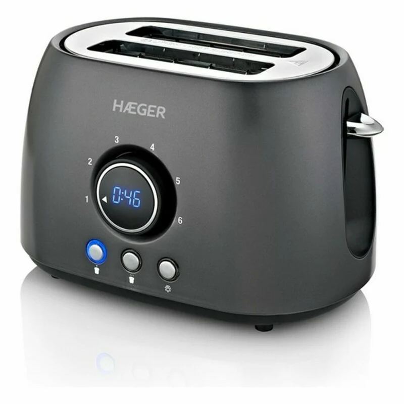 Tostadora Haeger TO-08D.012A Negra 800 W