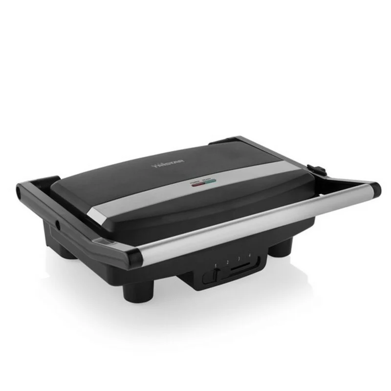 Parrilla de contacto Tristar GR-2856 1000W Negro Acero 28 x 19 cm